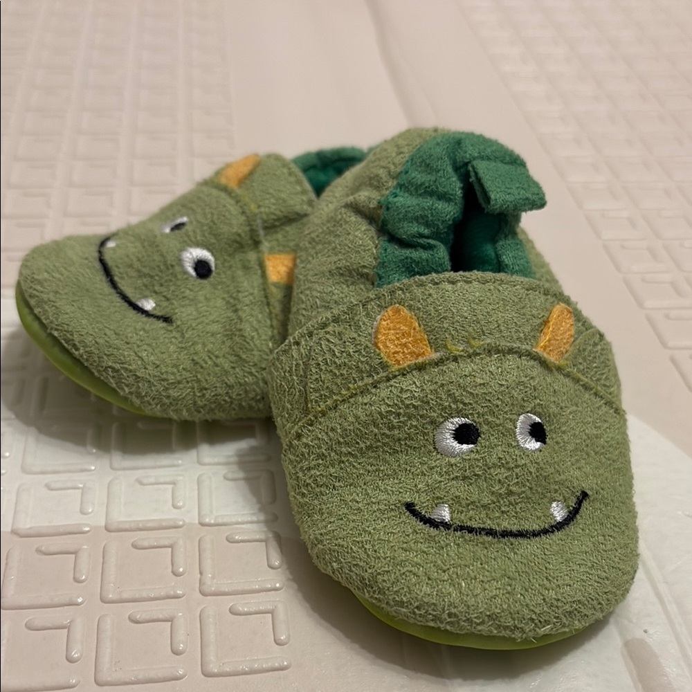 Carter's Green Monster Baby Shoes
